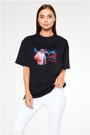 Borgore Siyah Oversize Tişört Oversize T-shirt - TişörtFabrikası