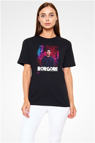 Borgore Siyah Unisex Tişört T-Shirt - TişörtFabrikası