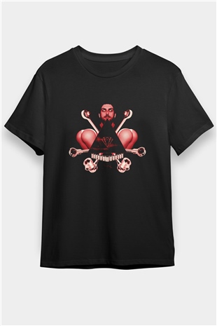 Borgore Siyah Unisex Tişört T-Shirt - TişörtFabrikası