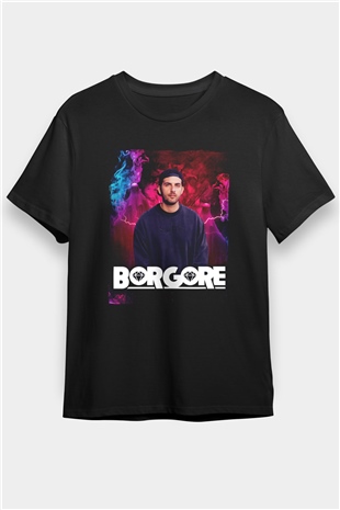 Borgore Siyah Unisex Tişört T-Shirt - TişörtFabrikası