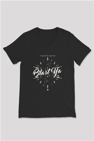 Borgore Siyah Unisex V Yaka Tişört