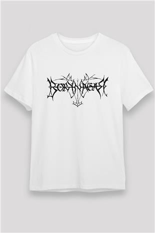 Borknagar Baskılı Unisex Beyaz Tişört - Tshirt
