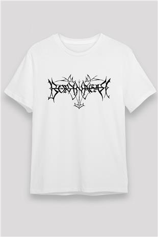 Borknagar Baskılı Unisex Beyaz Tişört - Tshirt