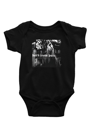 Born from Pain Siyah Bebek Body - Zıbın