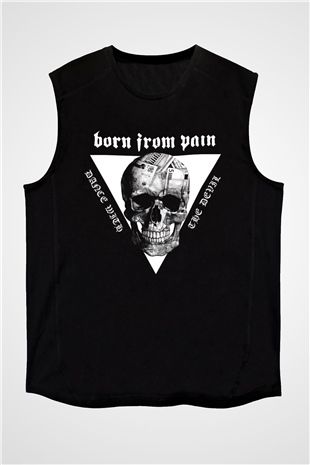 Born from Pain Siyah Unisex Kolsuz Tişört