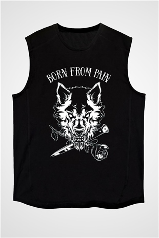 Born from Pain Siyah Unisex Kolsuz Tişört