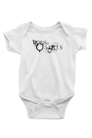 Born Of Osiris Baskılı Beyaz Unisex Bebek Body - Zıbın