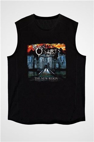 Born Of Osiris Baskılı Unisex Siyah Kolsuz Tişört