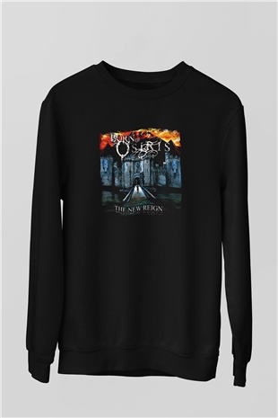 Born Of Osiris Baskılı Unisex Siyah Sweatshirt