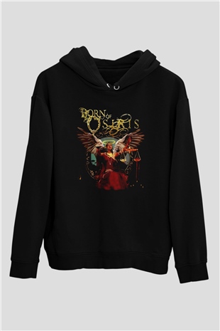 Born Of Osiris Siyah Unisex Kapüşonlu Sweatshirt