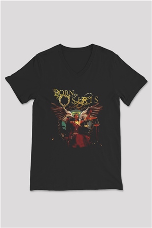Born Of Osiris Siyah Unisex V Yaka Tişört