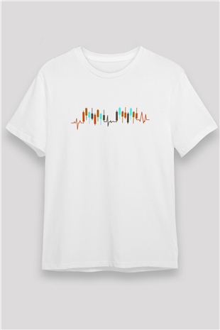 Borsacı Beyaz Unisex Tişört T-Shirt - TişörtFabrikası