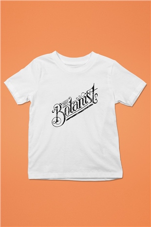 Botanikçi Baskılı Beyaz Unisex Çocuk Tişört