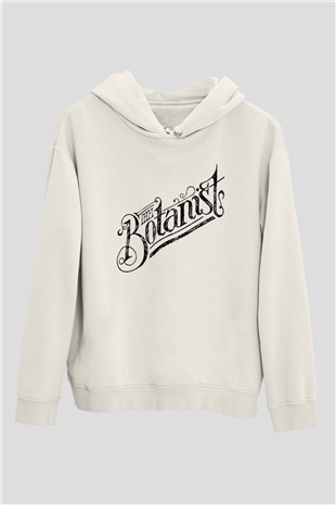 Botanikçi Beyaz Unisex Hoodie