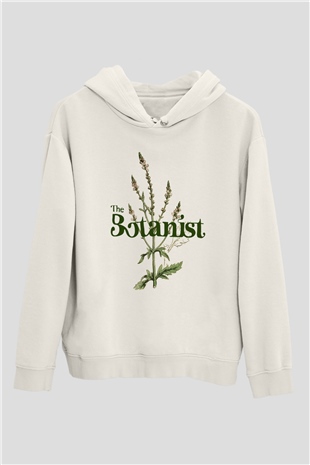 Botanikçi Beyaz Unisex Hoodie