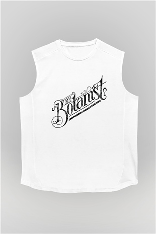 Botanikçi Beyaz Unisex Kolsuz Tişört