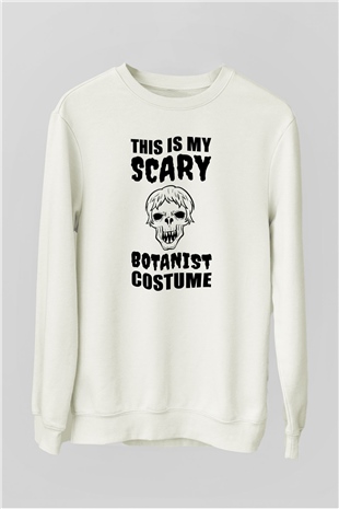 Botanikçi Beyaz Unisex Sweatshirt