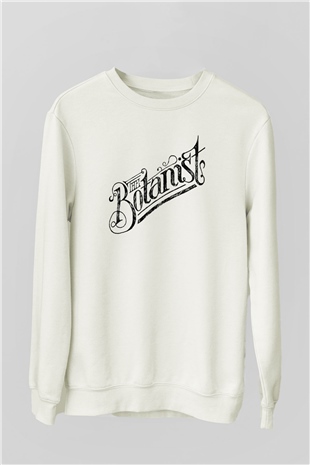 Botanikçi Beyaz Unisex Sweatshirt
