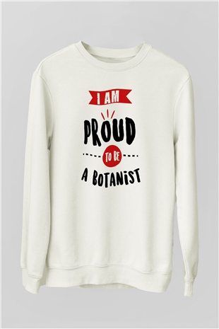Botanikçi Beyaz Unisex Sweatshirt