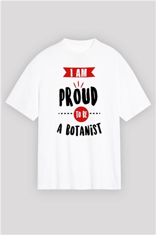 Botanikçi Beyaz Oversize Tişört Oversize T-shirt - TişörtFabrikası