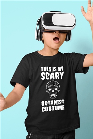 Botanikçi Siyah Unisex Çocuk Tişört