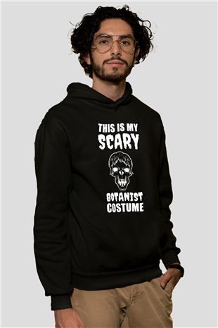 Botanikçi Siyah Unisex Kapüşonlu Sweatshirt