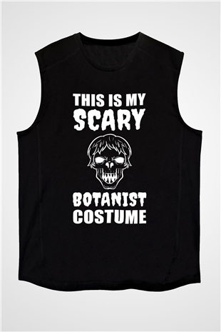 Botanikçi Siyah Unisex Kolsuz Tişört