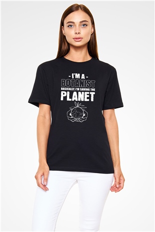 Botanikçi Siyah Unisex Tişört T-Shirt - TişörtFabrikası