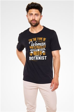 Botanikçi Siyah Unisex Tişört T-Shirt - TişörtFabrikası