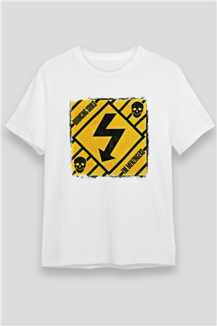 Bouncing Souls Baskılı Unisex Beyaz Tişört