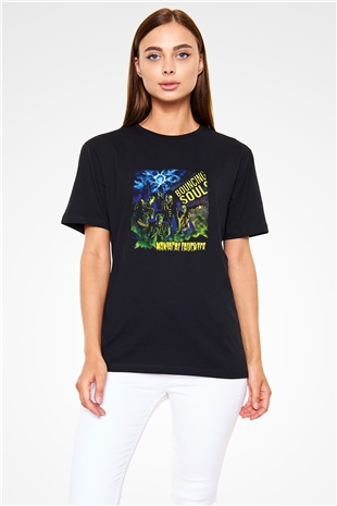 Bouncing Souls Baskılı Unisex Siyah Tişört