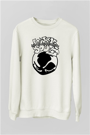 Bouncing Souls Beyaz Unisex Sweatshirt