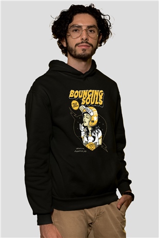 Bouncing Souls Siyah Unisex Hoodie