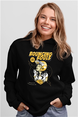 Bouncing Souls Siyah Unisex Hoodie