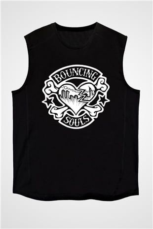 Bouncing Souls Siyah Unisex Kolsuz Tişört