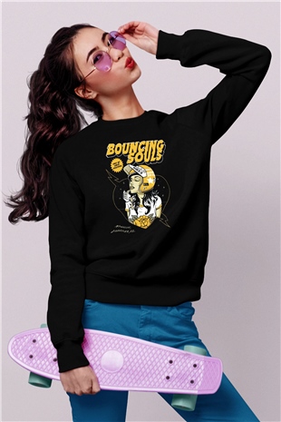 Bouncing Souls Siyah Unisex Sweatshirt