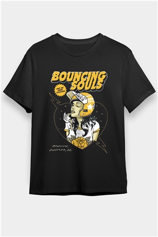 Bouncing Souls Siyah Unisex Tişört T-Shirt - TişörtFabrikası