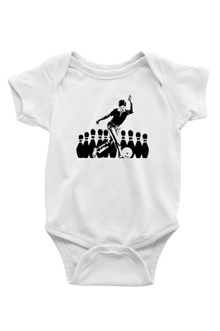 Bovling Beyaz Bebek Body - Zıbın