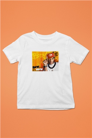 Bow Wow Baskılı Beyaz Unisex Çocuk Tişört