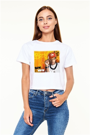 Bow Wow Beyaz Croptop Tişört