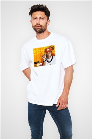 Bow Wow Beyaz Unisex Oversize Tişört T-Shirt