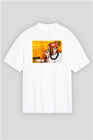 Bow Wow Beyaz Unisex Oversize Tişört T-Shirt