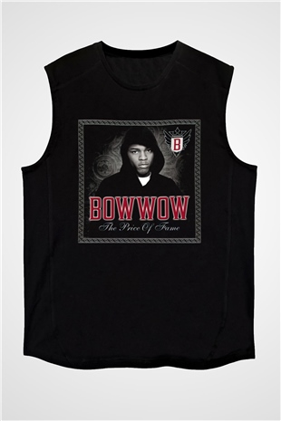 Bow Wow Siyah Unisex Kolsuz Tişört