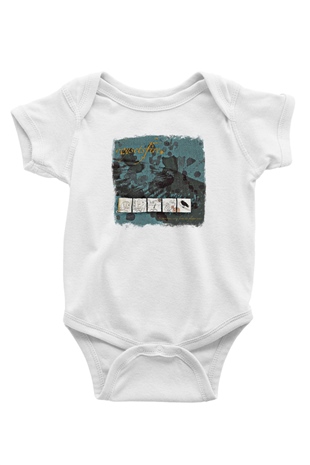 Boysetsfire Baskılı Unisex Beyaz Bebek Body - Zıbın
