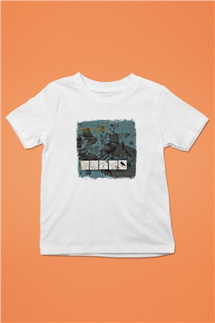 Boysetsfire Baskılı Unisex Beyaz Çocuk Tişört