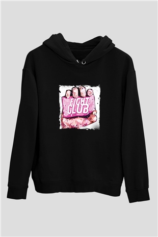 Brad Pitt Baskılı Unisex Siyah Hoodie