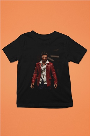 Brad Pitt Siyah Unisex Çocuk Tişört