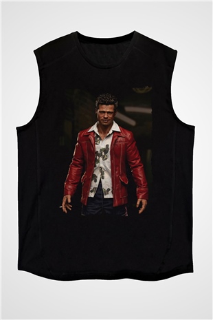 Brad Pitt Siyah Unisex Kolsuz Tişört
