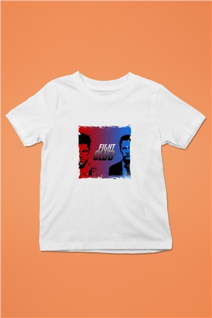 Brad Pitt Unisex Baskılı Beyaz Çocuk Tişört
