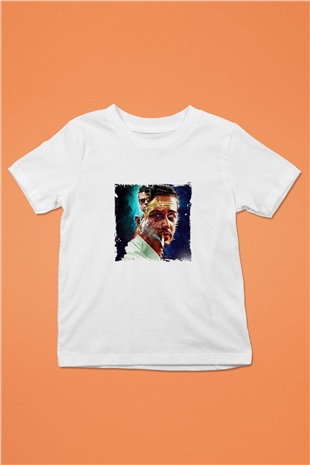 Brad Pitt Unisex Baskılı Beyaz Çocuk Tişört